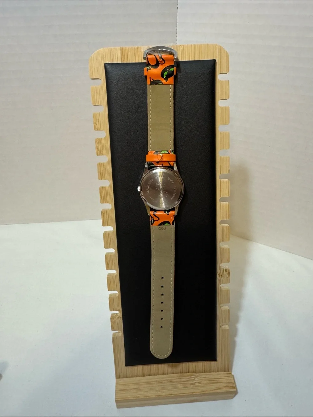 Avon Orange Black Cat Halloween Watch